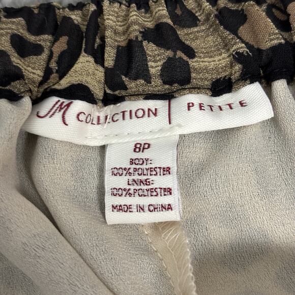 JM Womens Midi Tiered Skirt Animal Print Sequins sz 8P Whimsigoth grunge boho - Picture 9 of 12